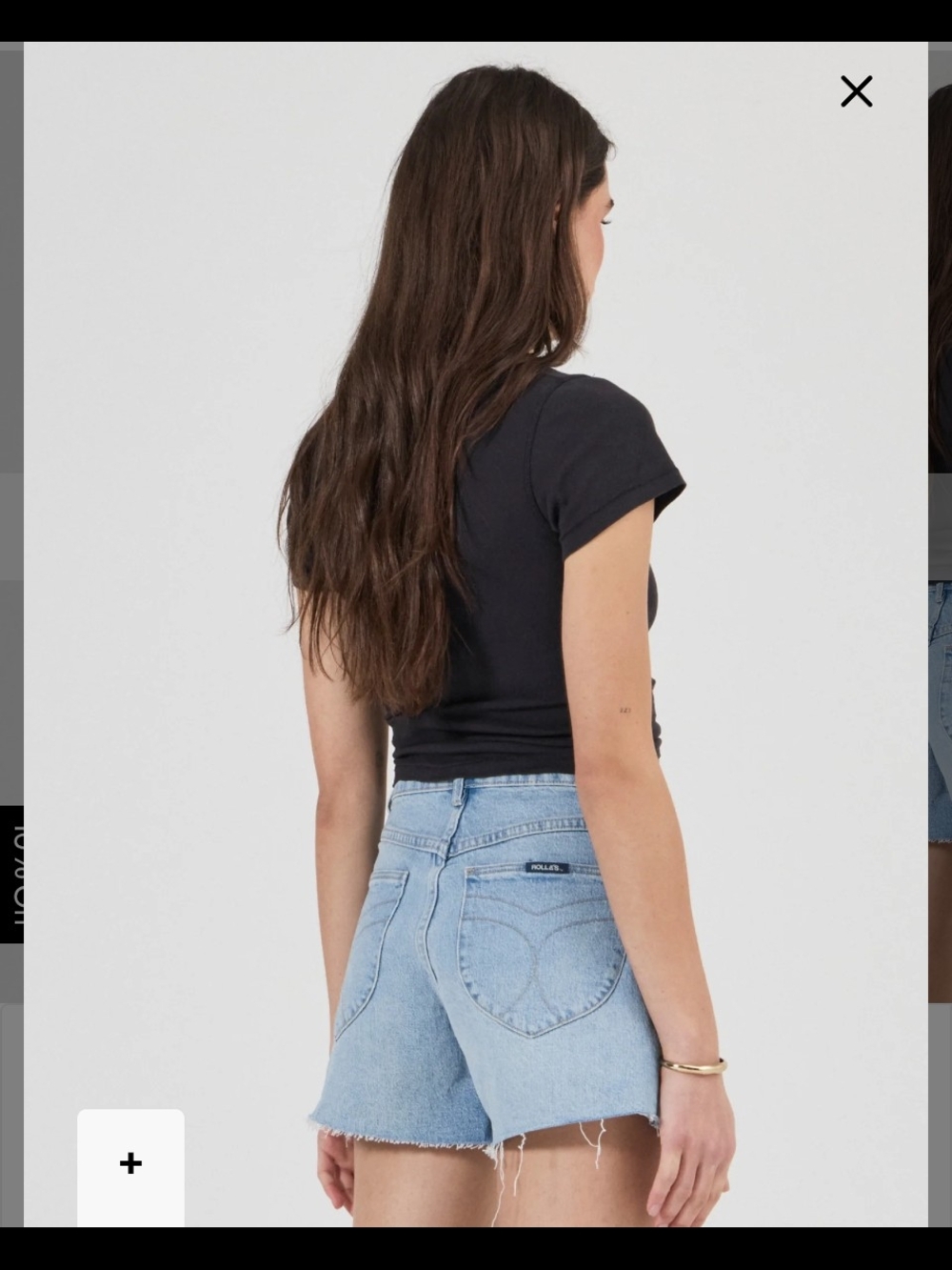 ROLLA'S Light Blue High-Rise Denim Shorts